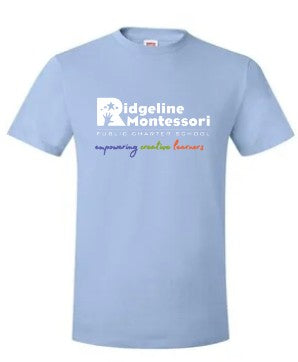 T-SHIRT-YOUTH TO ADULT-LIGHT BLUE